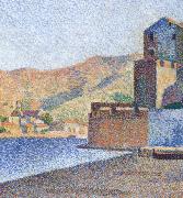 Paul Signac town beacb oil painting artist